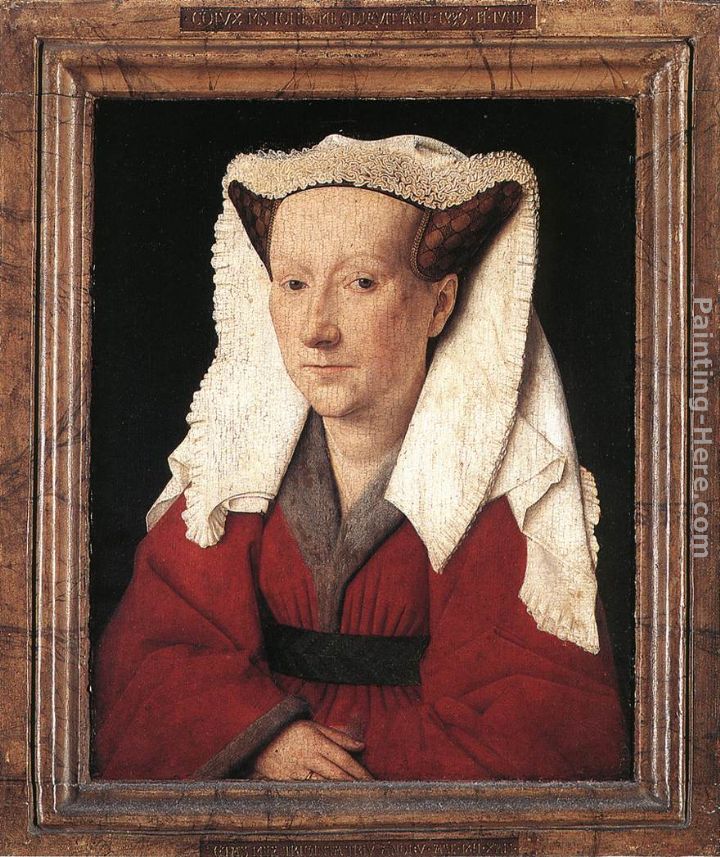 Portrait of Margareta van Eyck painting - Jan van Eyck Portrait of Margareta van Eyck art painting